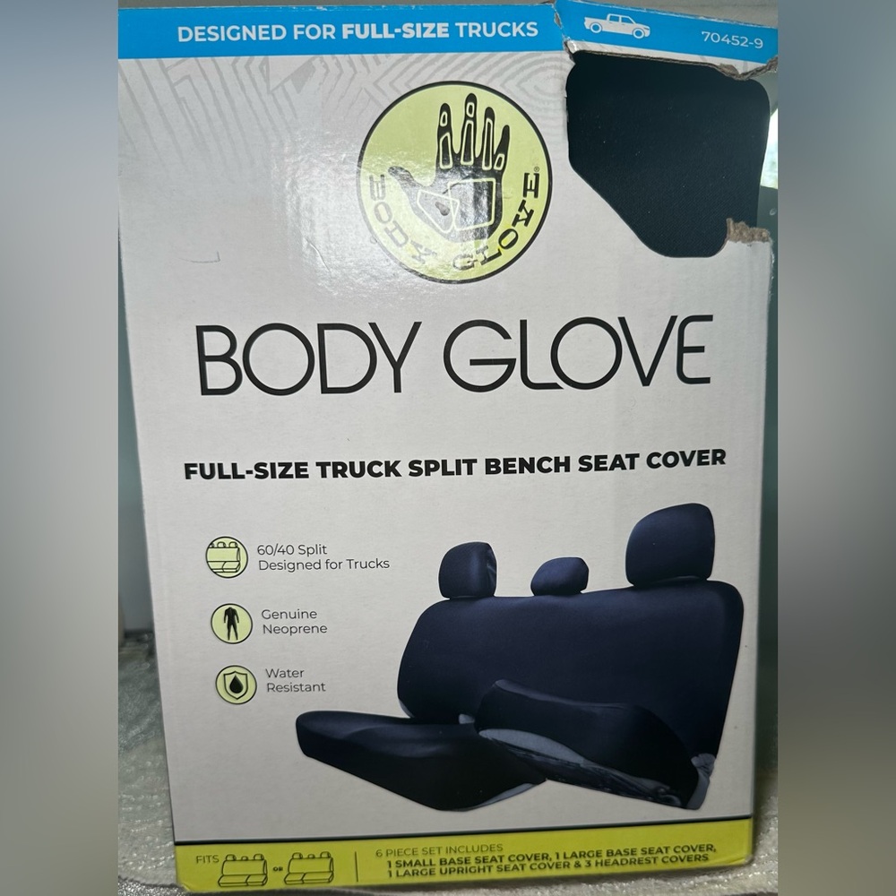 Body Glove Water-Resistant Neoprene Truck Seat Cover - Black
